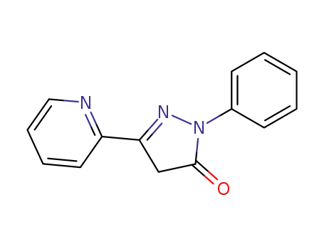 Molecular Structure of 21683-60-3 (2-phenyl-5-(pyridin-2-yl)-2,4-dihydro-3H-pyrazol-3-one)