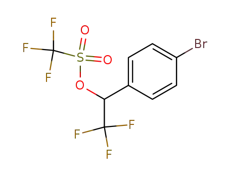 Molecular Structure of 84877-48-5 (1-(4-broMophenyl)-2,2,2-trifluoroethyl trifluoroMethanesulfonate)