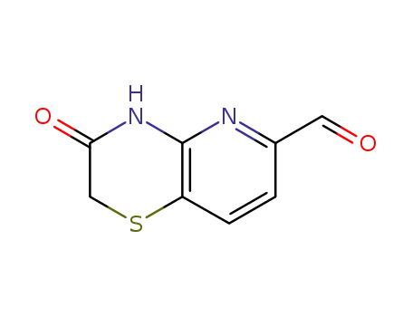 Molecular Structure of 443956-16-9 (3-Oxo-3,4-dihydro-2H-pyrido[3,2-b][1,4]thiazine-6-carbaldehyde)