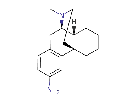 Molecular Structure of 143899-90-5 (Morphinan-3-amine,17-methyl-, (9a,13a,14a)- (9CI))