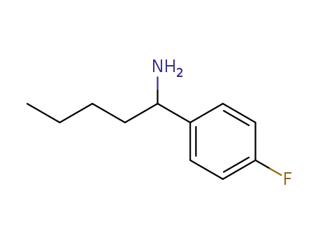 Molecular Structure of 3823-26-5 (1-(4-FLUOROPHENYL)PENTYLAMINE)