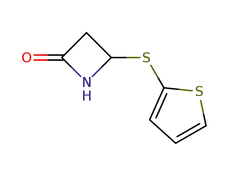 Molecular Structure of 1350644-72-2 (4-(thiophen-2-ylsulfanyl)-azetidin-2-one)