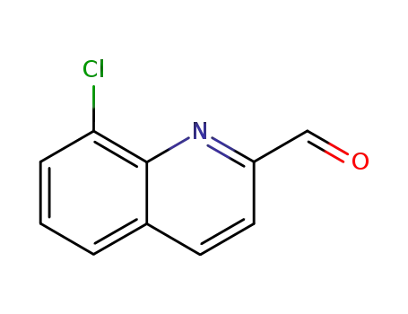 Molecular Structure of 59394-28-4 (8-CHLORO-QUINOLINE-2-CARBALDEHYDE)