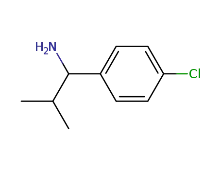 Molecular Structure of 78469-10-0 (1-(4-CHLOROPHENYL)-2-METHYLPROPAN-1-AMINE)