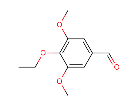 Molecular Structure of 39075-25-7 (Benzaldehyde, 4-ethoxy-3,5-dimethoxy-)