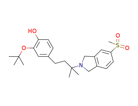 2-(tert-butoxy)-4-(3-methyl-3-(5-(methylsulfonyl)isoindolin-2-yl)butyl)phenol