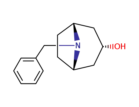 Molecular Structure of 18717-73-2 (8-BENZYL-8-AZABICYCLO[3.2.1]OCTAN-3-ENDO-OL)