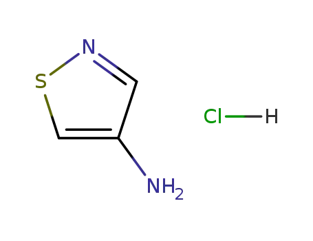 Molecular Structure of 64527-29-3 (4-IsothiazolaMine,hydrochloride(1:1))