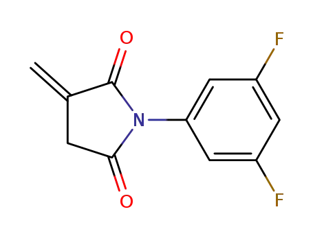Molecular Structure of 1258432-62-0 (N-(3,5-difluorophenyl)methylidene succinimide)