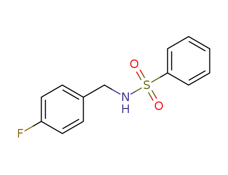 Molecular Structure of 424819-35-2 (N-(4-fluorobenzyl)benzenesulfonamide)
