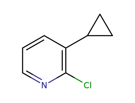 Molecular Structure of 865664-04-6 (2-chloro-3-cyclopropylpyridine)