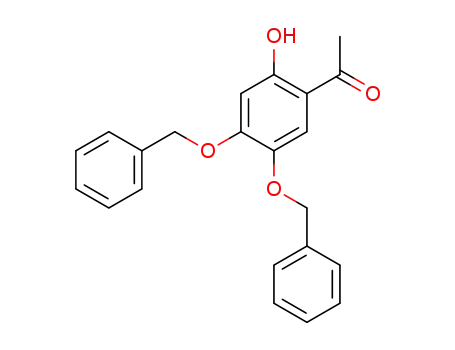 Molecular Structure of 7298-39-7 (4',5'-bis(benzyloxy)-2'-hydroxyacetophenone)