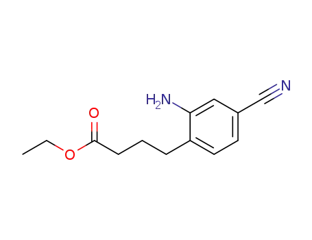 Molecular Structure of 1308319-51-8 (Ethyl 4-(2-amino-4-cyanophenyl)butanoate)