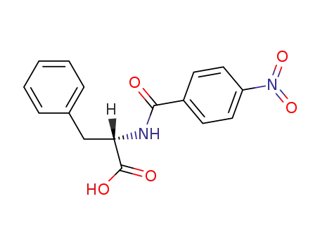Molecular Structure of 24758-96-1 (N-(4-nitrobenzoyl)phenylalanine)