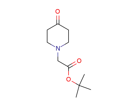 Molecular Structure of 149554-03-0 (1-(TERT-BUTOXYCARBONYLMETHYL)-4-PIPERIDINONE)