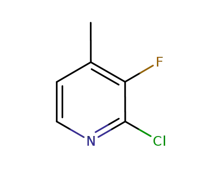 Molecular Structure of 881891-82-3 (2-CHLORO-3-FLUORO-4-METHYLPYRIDINE)