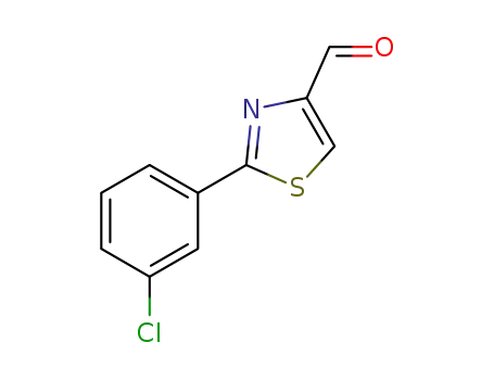 Molecular Structure of 859850-99-0 (2-(3-CHLOROPHENYL)-1,3-THIAZOLE-4-CARBOXALDEHYDE 97)