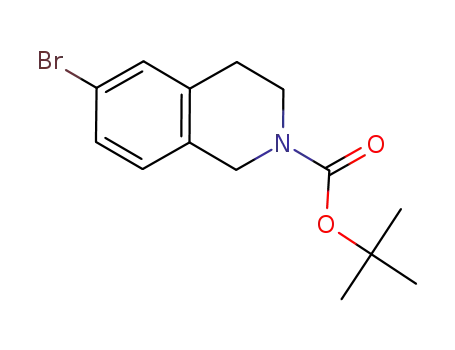 Molecular Structure of 893566-74-0 (6-BROMO-3,4-DIHYDRO-1H-ISOQUINOLINE-2-CARBOXYLIC ACID TERT-BUTYL ESTER)