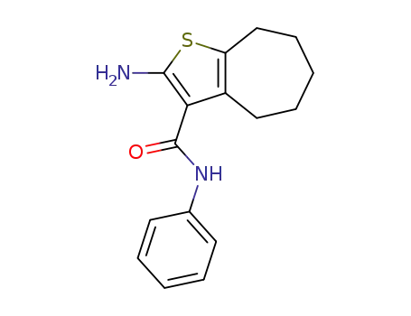 2-AMINO-N-PHENYL-5,6,7,8-TETRAHYDRO-4H-CYCLOHEPTA[B]THIOPHENE-3-CARBOXAMIDE
