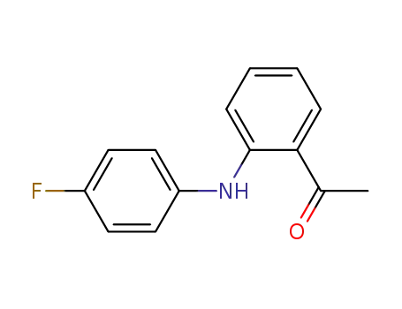 Molecular Structure of 1246849-59-1 (1-(2-((4-fluorophenyl)amino)phenyl)ethanone)