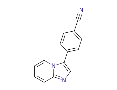 Molecular Structure of 59182-08-0 (4-(imidazo[1,2-a]pyridin-3-yl)benzonitrile)