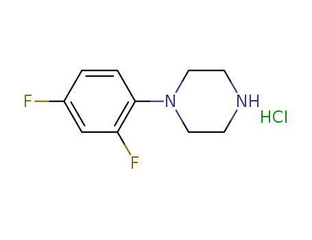 Molecular Structure of 115761-77-8 (1-(2,4-DIFLUOROPHENYL)PIPERAZINE DIHYDROCHLORIDE)