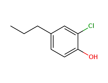 Molecular Structure of 18980-01-3 (2-chloro-4-propylphenol)