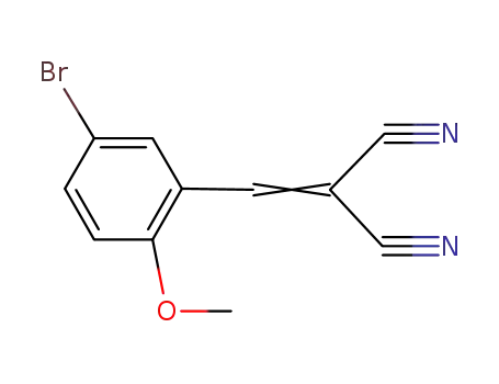 Molecular Structure of 2972-77-2 ((5-bromo-2-methoxybenzylidene)propanedinitrile)