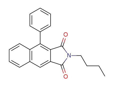 Molecular Structure of 62604-92-6 (1H-Benz[f]isoindole-1,3(2H)-dione, 2-butyl-4-phenyl-)