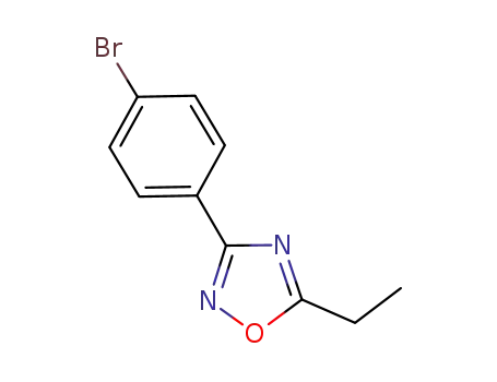 Molecular Structure of 364743-34-0 (3-(4-bromophenyl)-5-ethyl-1,2,4-oxadiazole)