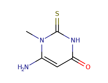 4(1H)-Pyrimidinone,6-amino-2,3-dihydro-1-methyl-2-thioxo-  CAS NO.16837-08-4
