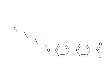 Molecular Structure of 62918-50-7 (4-(4-octoxyphenyl)benzoyl chloride)