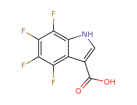 Molecular Structure of 124614-50-2 (4,5,6,7-TETRAFLUORO-1H-INDOLE-3-CARBOXYLIC ACID)