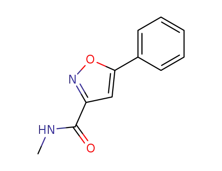 Molecular Structure of 144537-05-3 (N-Methyl-5-phenylisoxazole-3-carboxaMide)