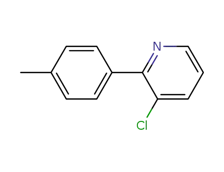 Molecular Structure of 892482-36-9 (3-chloro-2-(4-methylphenyl)pyridine)