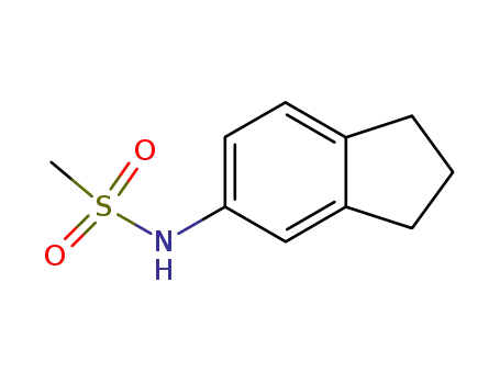 Molecular Structure of 82471-86-1 (N-2,3-Dihydro-1H-inden-5-ylmethanesulfonamide)