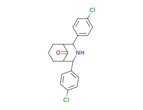 2,4-bis(4-chlorophenyl)-3-azabicyclo[3.3.1]nonan-9-one