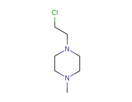 Molecular Structure of 39123-20-1 (1-(2-Chloroethyl)-4-Methylpiperazine)