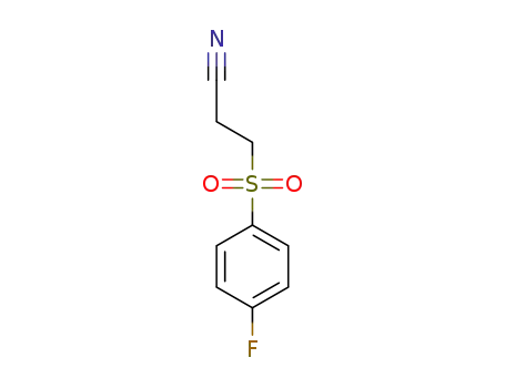 Molecular Structure of 890091-73-3 (3-[(4-FLUOROPHENYL)SULFONYL]PROPANENITRILE)