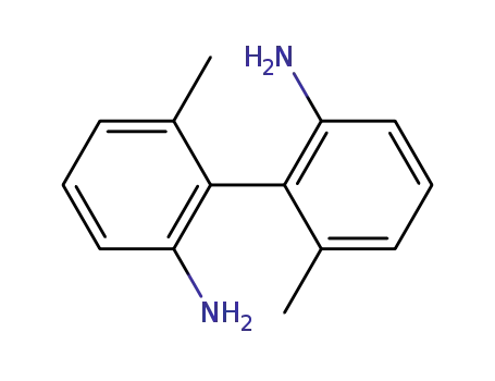 Molecular Structure of 3685-06-1 ((R)-2,2μ-Diamino-6,6μ-dimethylbiphenyl,  (R)-6,6μ-Dimethyl-2,2μ-diaminobiphenyl,  (R)-6,6μ-Dimethyl-1,1μ-biphenyl-2,2μ-diamine,  (R)-6,6μ-Dimethyl-1,1μ-biphenyl-2,2μ-diyldiamine)