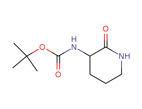 Molecular Structure of 99780-98-0 (3-(Boc-amino)-2-piperidone)