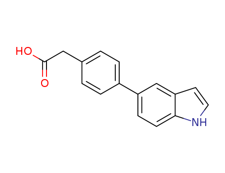 2-[4-(1H-indol-5-yl)phenyl]acetic acid