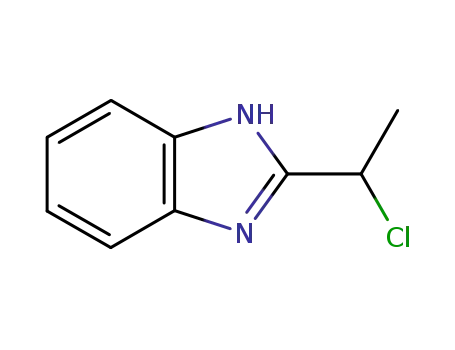 Molecular Structure of 19275-82-2 (1H-Benzimidazole,2-(1-chloroethyl)-(9CI))