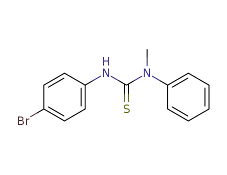 Molecular Structure of 107775-44-0 (N-methyl-N-phenyl-N'-p-bromophenylthiourea)
