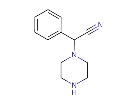 Molecular Structure of 460720-86-9 (PHENYL(PIPERAZIN-1-YL)ACETONITRILE)