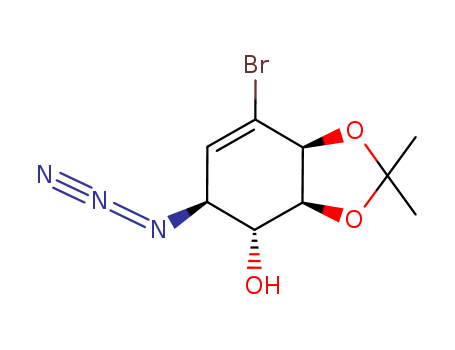 1,3-BENZODIOXOL-4-OL, 5-AZIDO-7-BROMO-3A,4,5,7A-TETRAHYDRO-2,2-DIMETHYL-, (3AS,4R,5S,7AS)-CAS