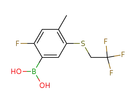 Boronic acid, [2-fluoro-4-methyl-5-[(2,2,2-trifluoroethyl)thio]phenyl]-