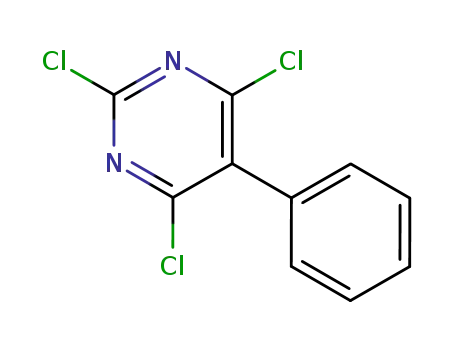 Molecular Structure of 1780-39-8 (2,4,6-trichloro-5-phenylpyrimidine)