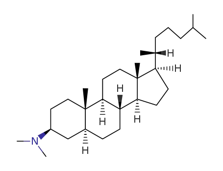 Molecular Structure of 1253-90-3 (5-alpha-cholestan-3-beta-yldimethylamine)