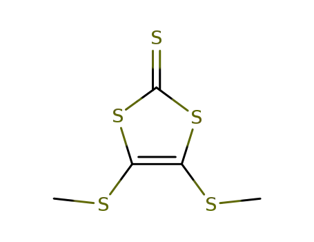 Molecular Structure of 49638-64-4 (4,5-BIS(METHYLTHIO)-1,3-DITHIOLE-2-THIONE)
